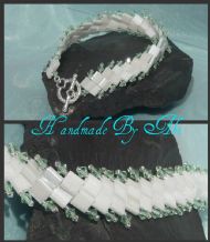 Pearl Tila Bead & Crystolite Crystal Bracelet